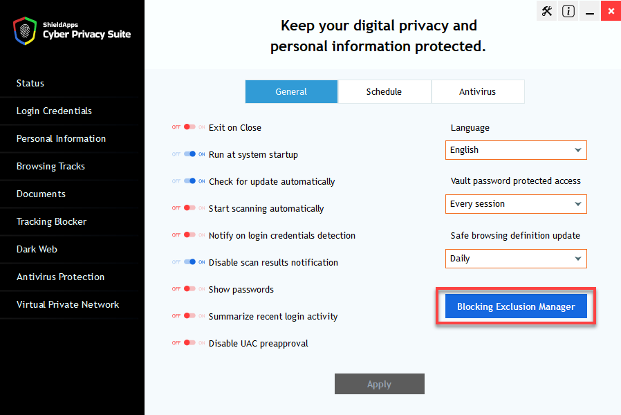 ShieldApps Cyber Privacy Suite 4.1.4 download