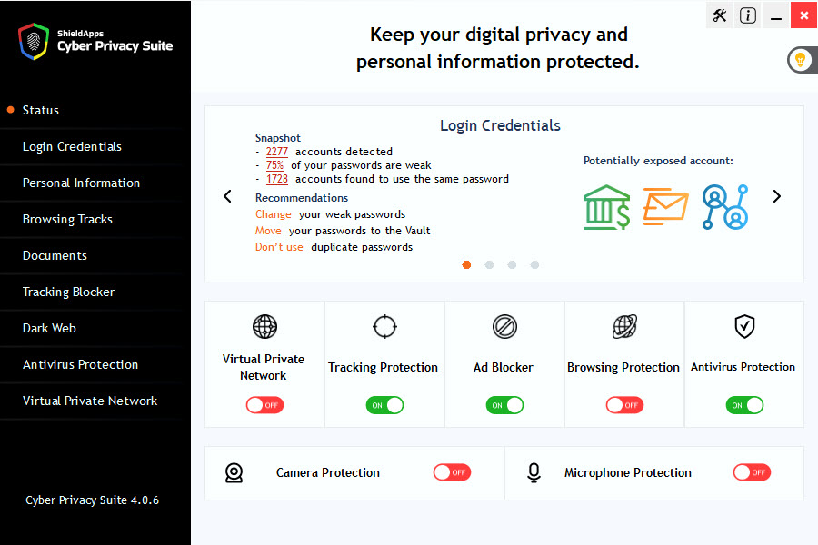 ShieldApps Cyber Privacy Suite 4.0.8 free instal